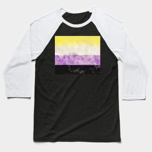 Nonbinary Pride Flag - Water color Baseball T-Shirt